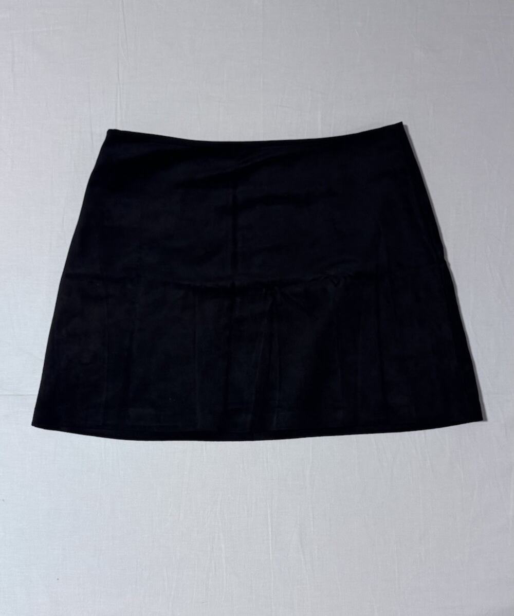 Z Supply Ciera Suede Mini Black Skirt Women's Size Large